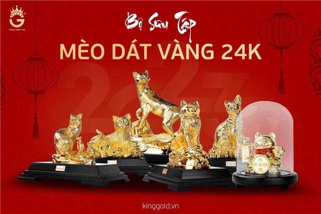 King Gold Art ra mắt bộ sưu tập tượng mèo vàng đón tết Quý Mão 2023 